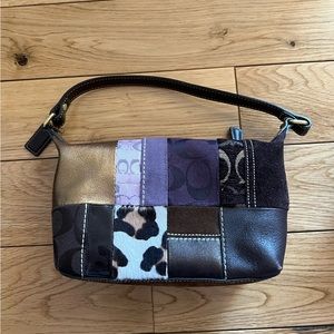 Y2K patchwork coach bag